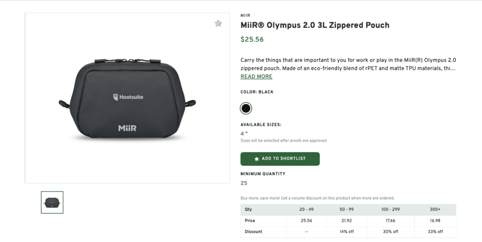 Olympus Zippered Pouch