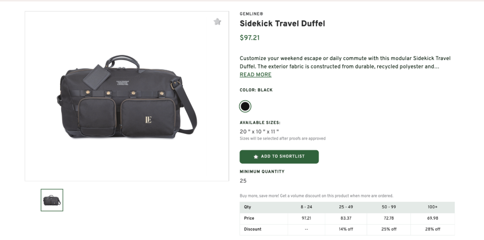 Sidekick Travel Duffel