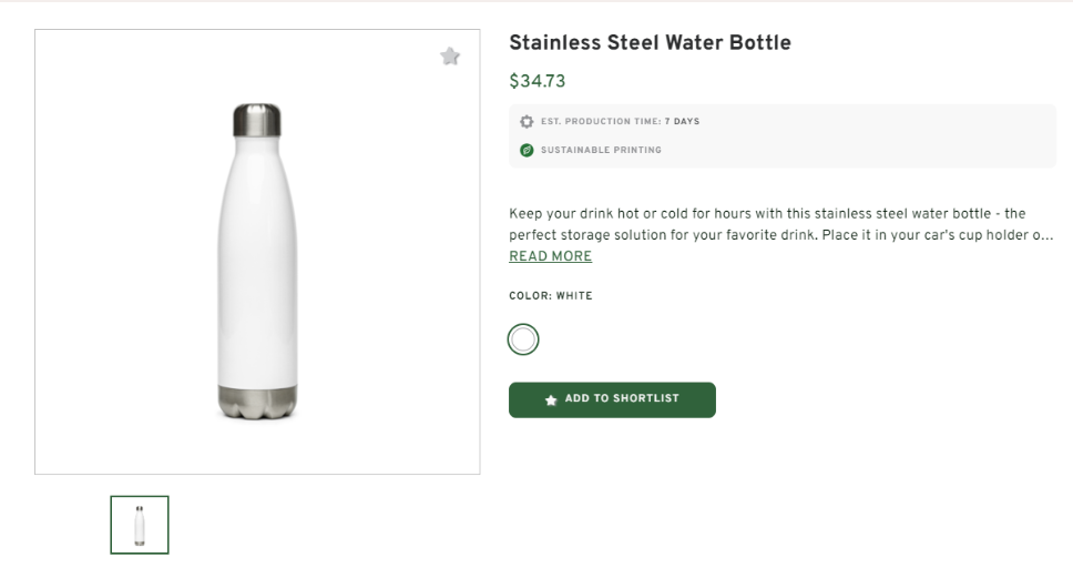 Stainless Steel Customized Water Bottle