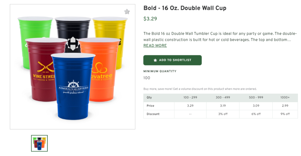 Bold Double Wall Cup (16oz)