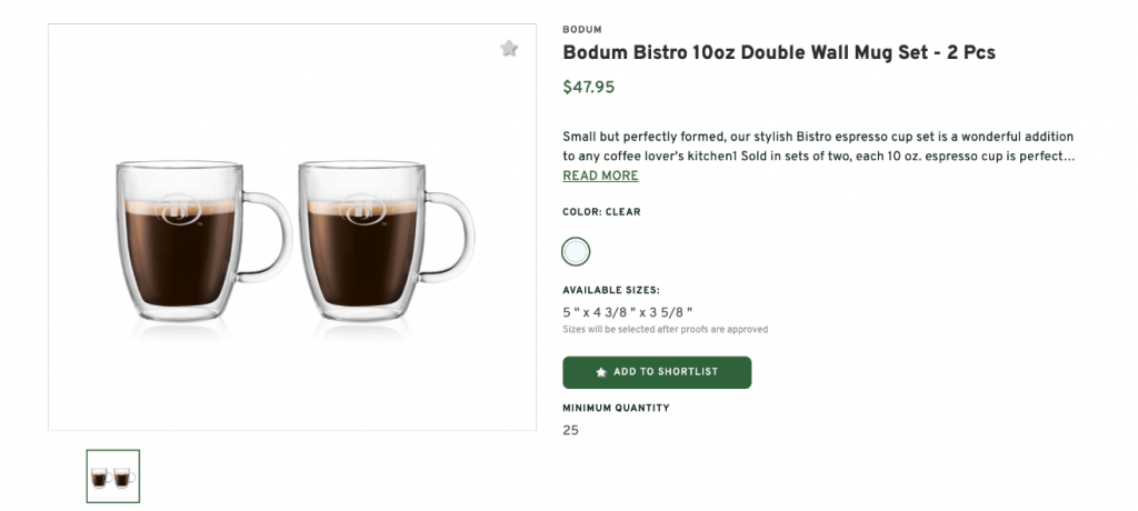 Bodum Bistro Double Wall Mug Set