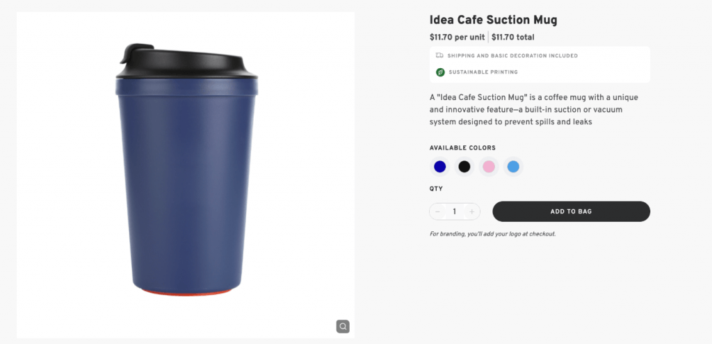 Idea Cafe Suction Mug