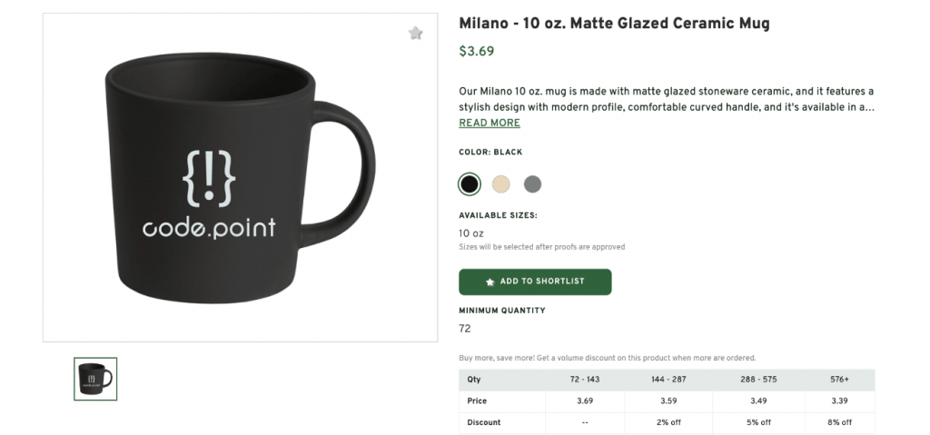 Milano Matte Glazed Ceramic Mug