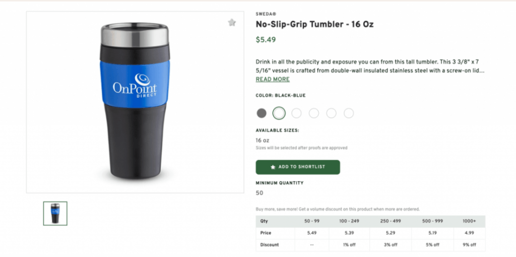 No-Slip-Grip Tumbler