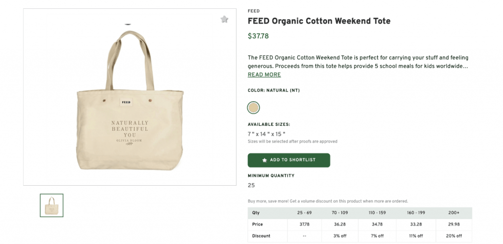 Organic Cotton Weekend Tote