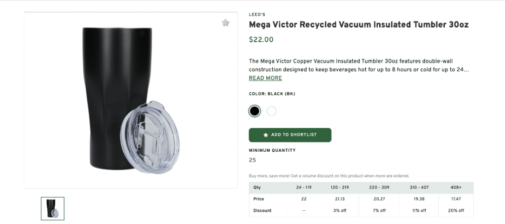 Recycled Vacuum Insulated Tumbler