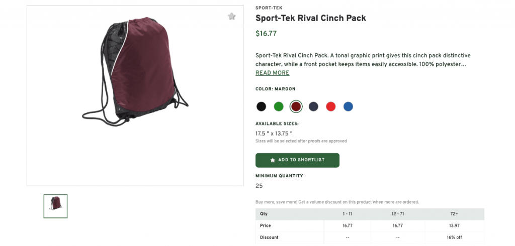 Sport-Tek Rival Cinch Pack
