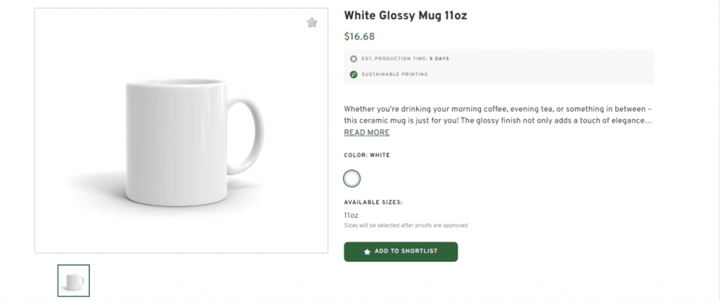 White Glossy Mug