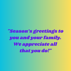 Holiday Greetings for Employees