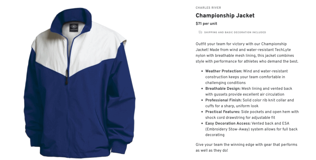 Championship Christmas Jacket