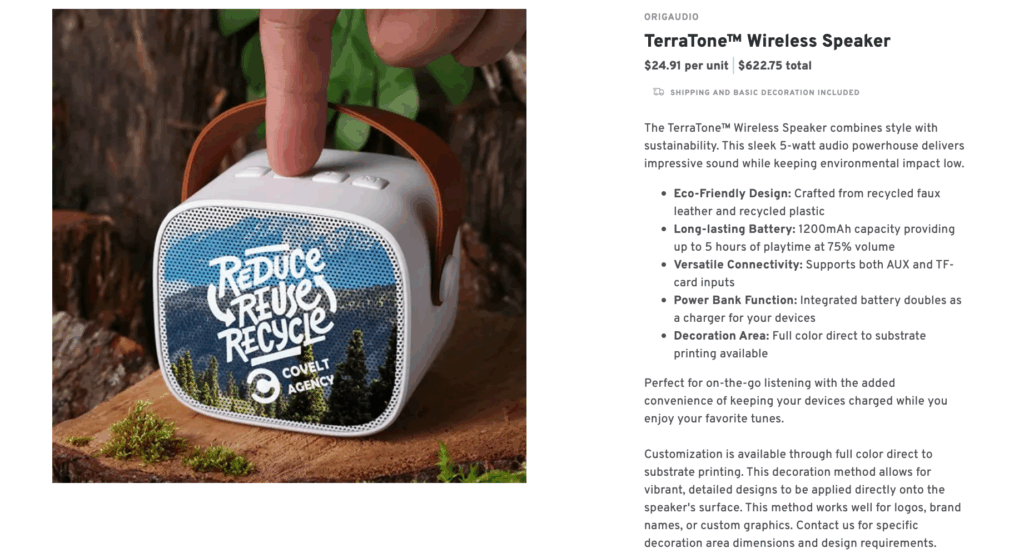 “Winter Vibes” Wireless Speaker