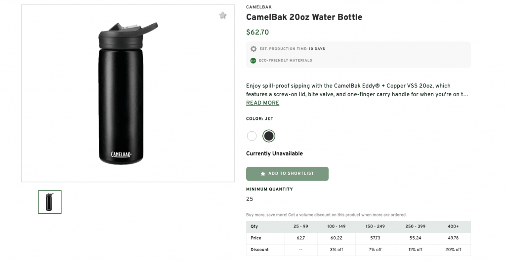 CamelBak 20oz Water Bottle