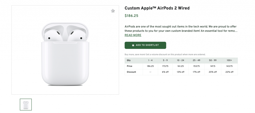 Custom Apple™ AirPods 2 Wired
