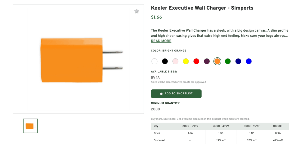 Keeler Executive Wall Charger