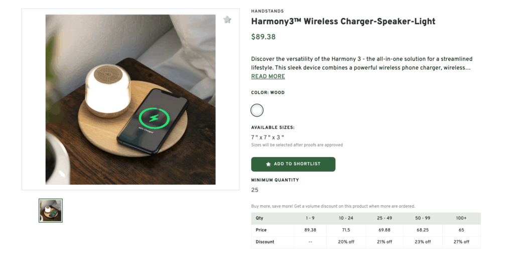 Harmony Wireless Charger-Speaker-Light