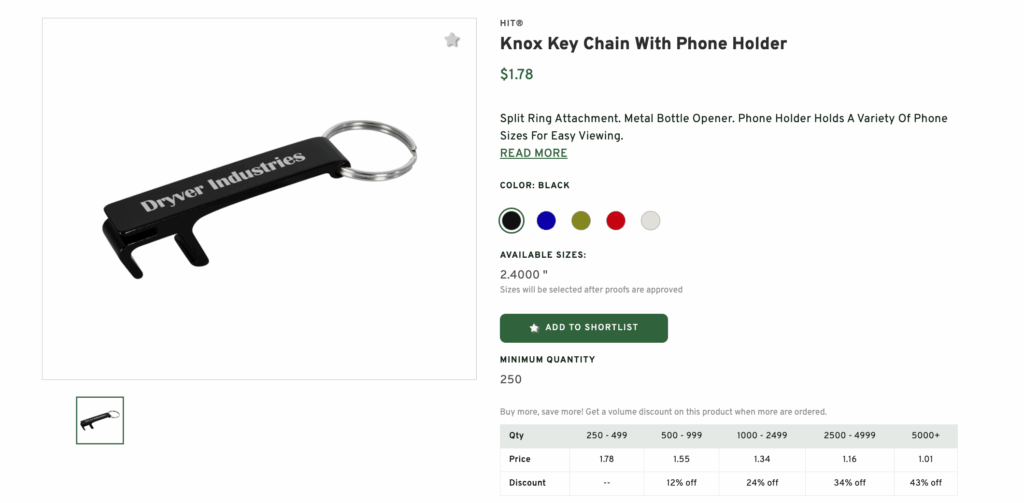 Knox Key Chain Phone Holder