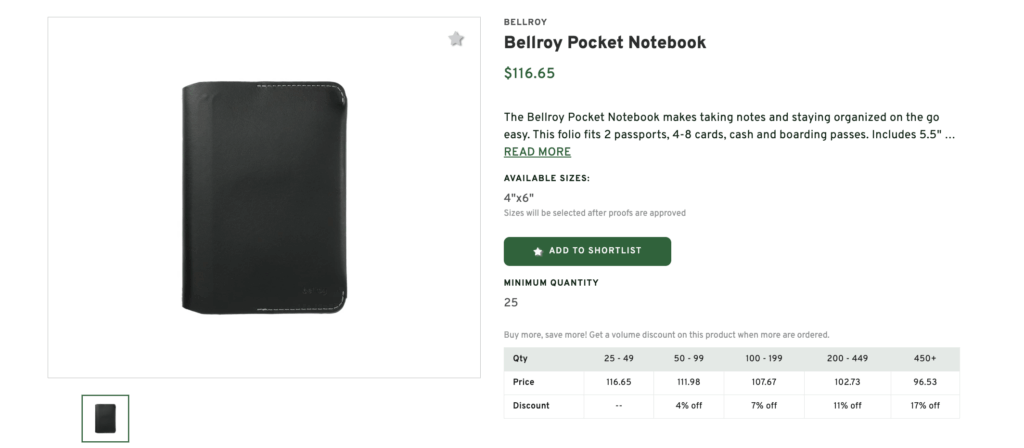 Bellroy Pocket Notebook