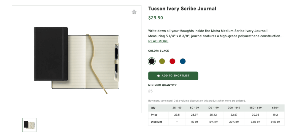 Tucson Ivory Scribe Journal