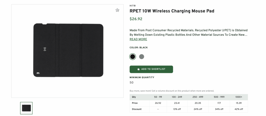Wireless Charging Mouse Pad