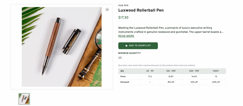 Luxwood Rollerball Pen