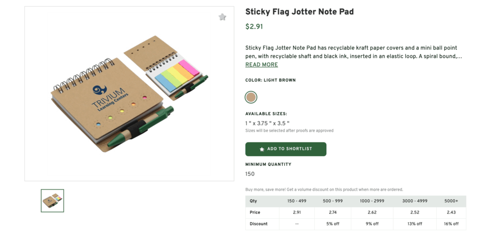 Souvenir Sticky Note Sheet