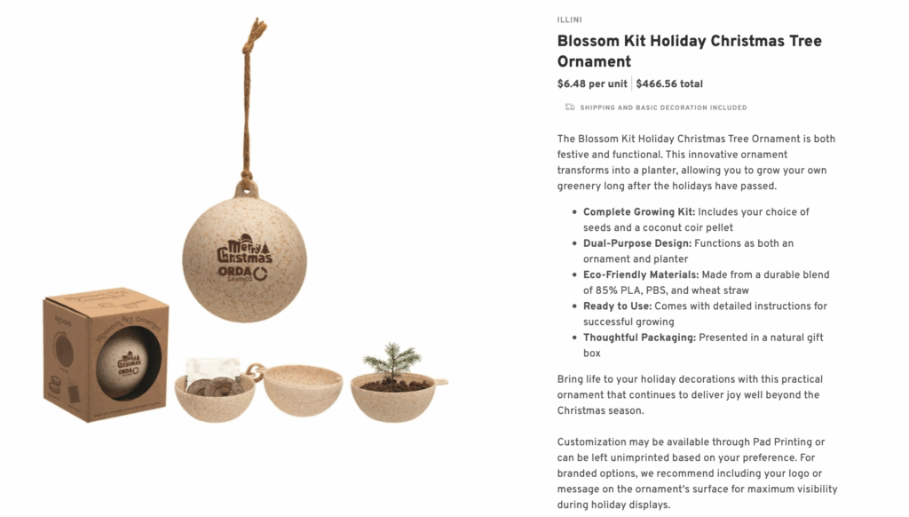 Blossom Kit Holiday Christmas Tree Ornament