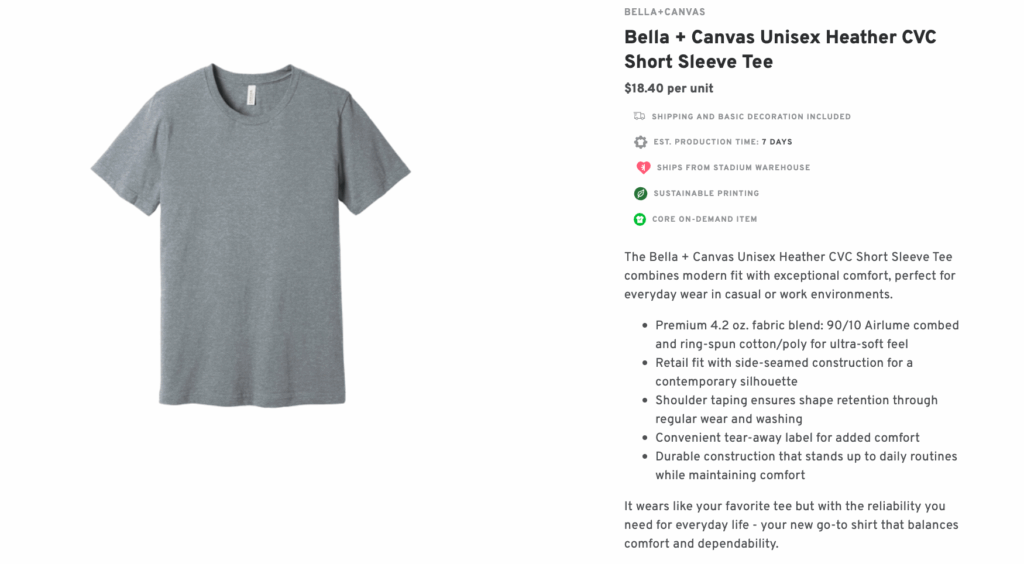 Unisex Short Sleeve Tee