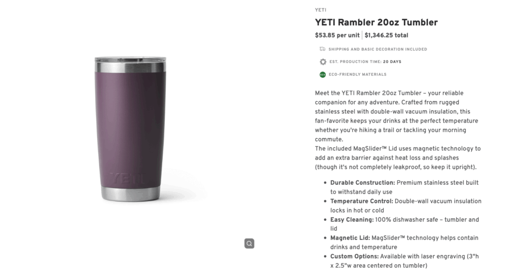 YETI Rambler 20oz Tumbler