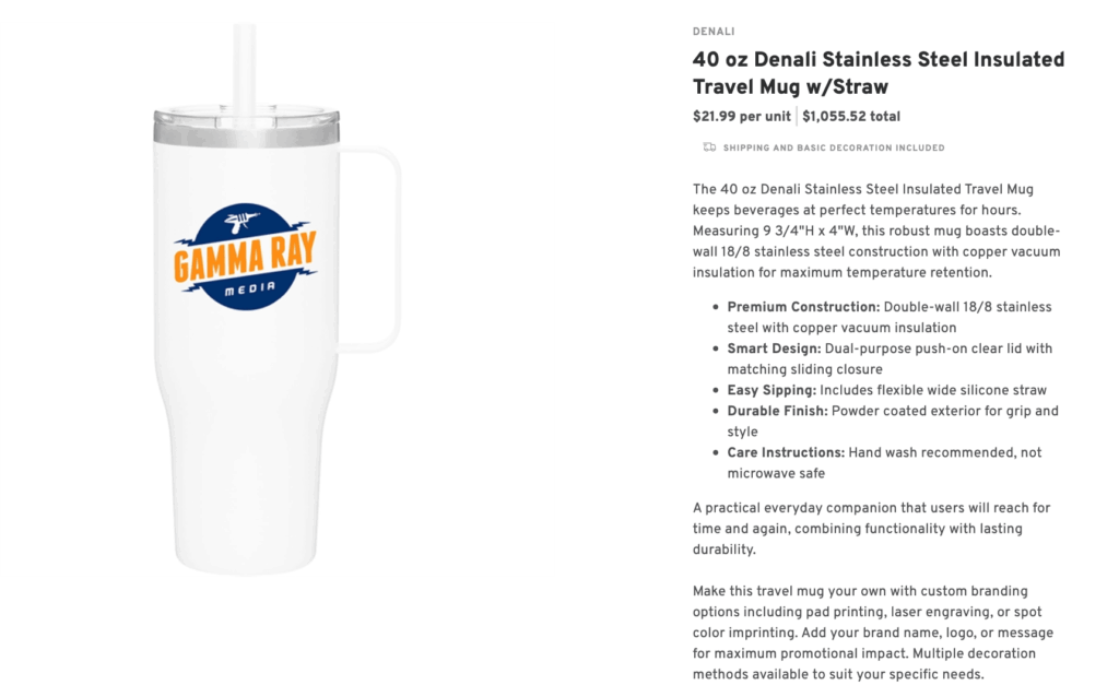 Stainless Steel Travel Mug