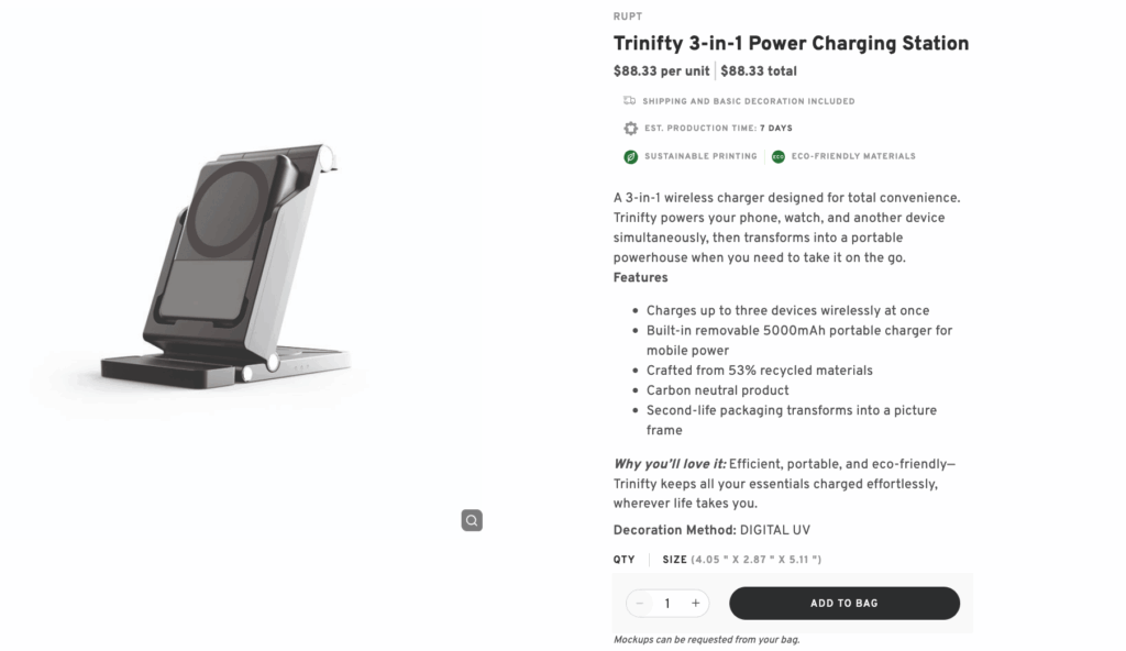 Trinifty 3-in-1 Power Charging Station