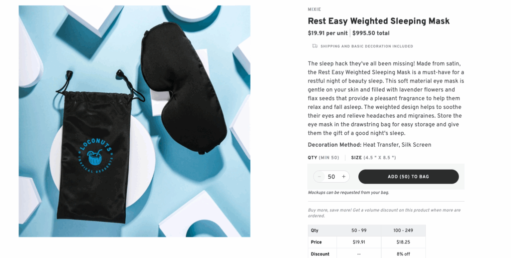 Rest Easy Weighted Sleeping Mask